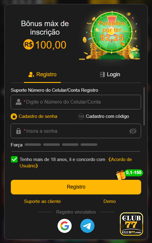 Recompensas VIP club77.com